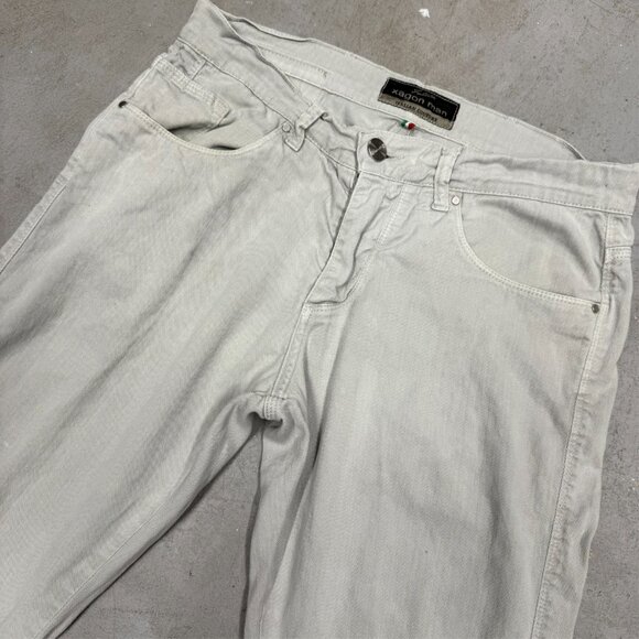 Future Xagon Man Twill Chinos Made in Italy Stretch Beige Cotton 30x31 - Picture 2 of 6